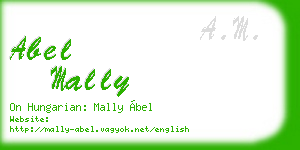 abel mally business card